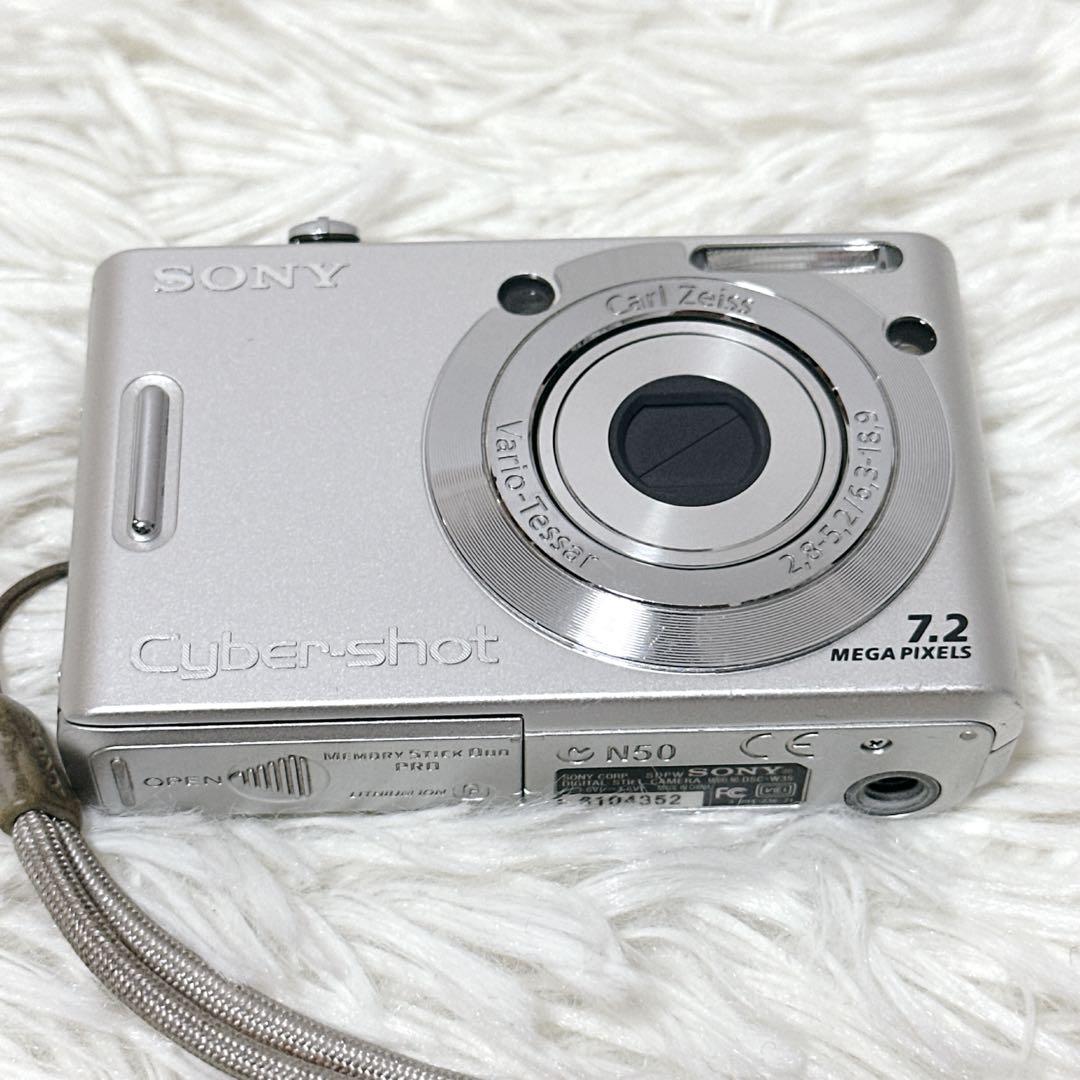 【動作確認済】SONY ソニー DSC-W35 デジカメ カメラ シルバー