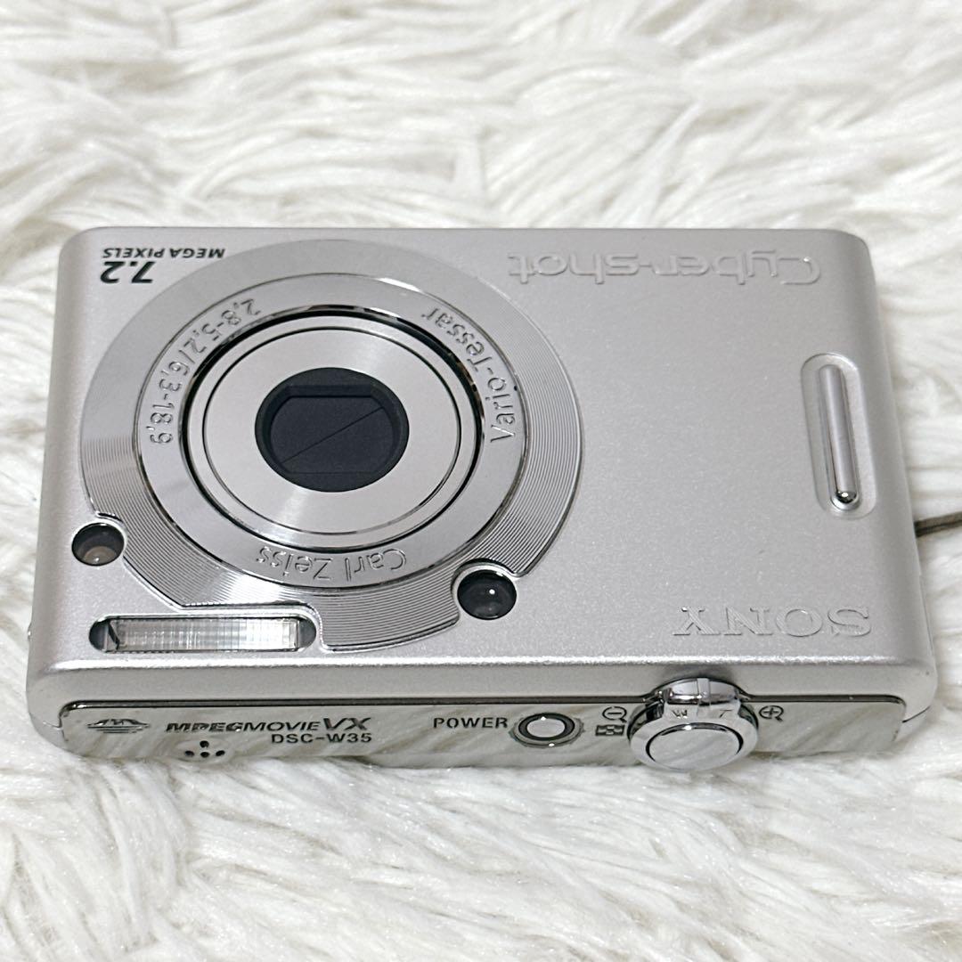 【動作確認済】SONY ソニー DSC-W35 デジカメ カメラ シルバー