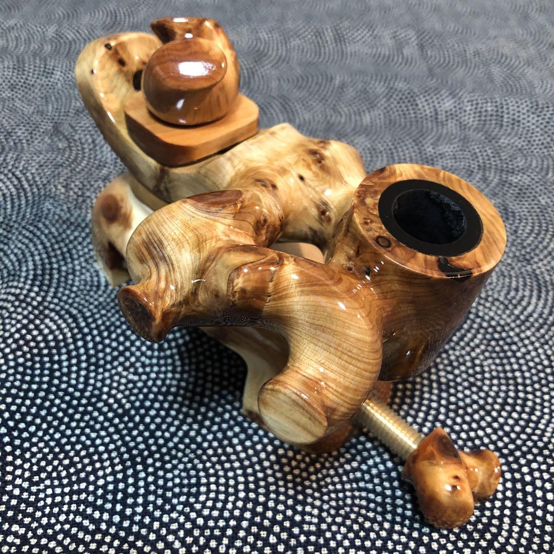 へらぶな 天然木崖柏 玉置万力 超美品 箱あり 袋付き 画像1