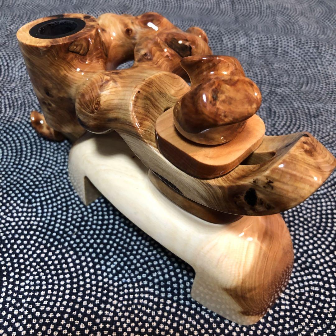へらぶな 天然木崖柏 玉置万力 超美品 箱あり 袋付き 画像4