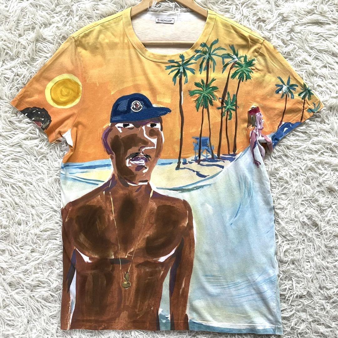 国内正規品 モンクレール マグリア Tシャツ 水色 MONCLER モンクレール Tシャツ レディース 8C00009 829HP 半袖