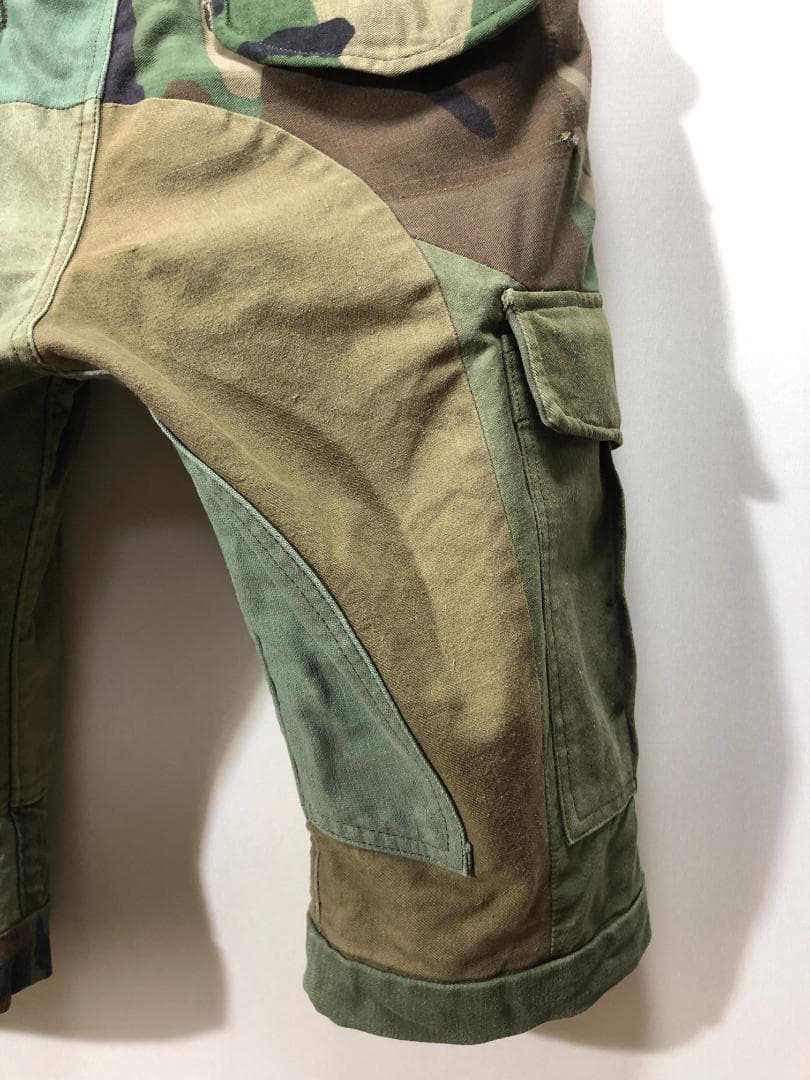 1piu1uguale3 ヴィンテージ リメイク 迷彩カーゴハーフパンツ 3 1piu1uguale3 ヴィンテージ リメイク 迷彩カーゴハーフパンツ 3