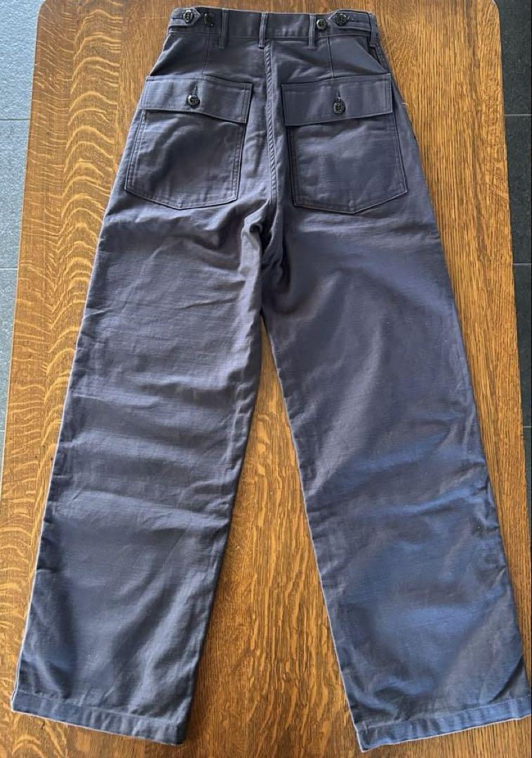 HIKE ハイク バックサテン ベイカーパンツ 13235 紺 S HIKE ハイク バックサテン ベイカーパンツ 13235 紺 S 【最新入荷】