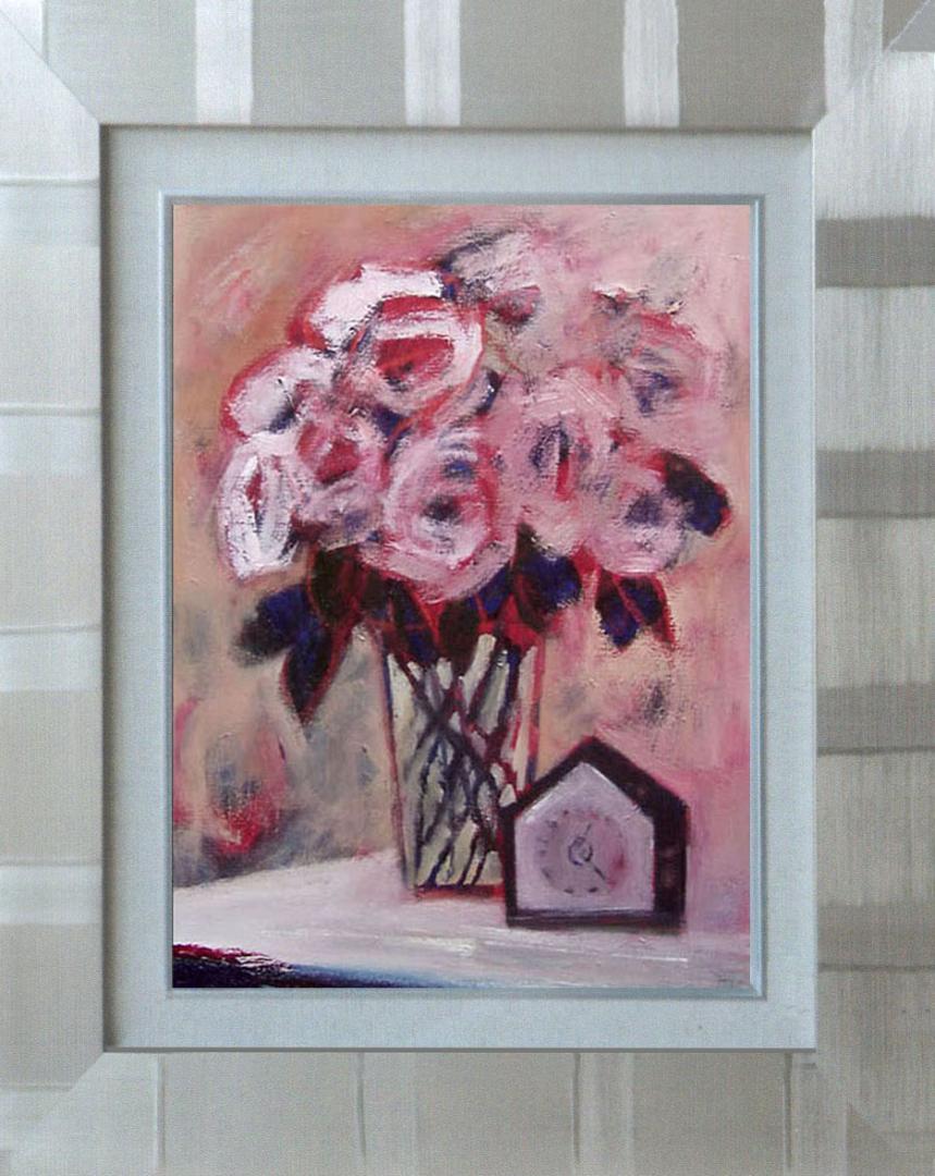 【2025新春福袋】 インテリア 絵画 絵 花 uF6-112502 油絵 絵画