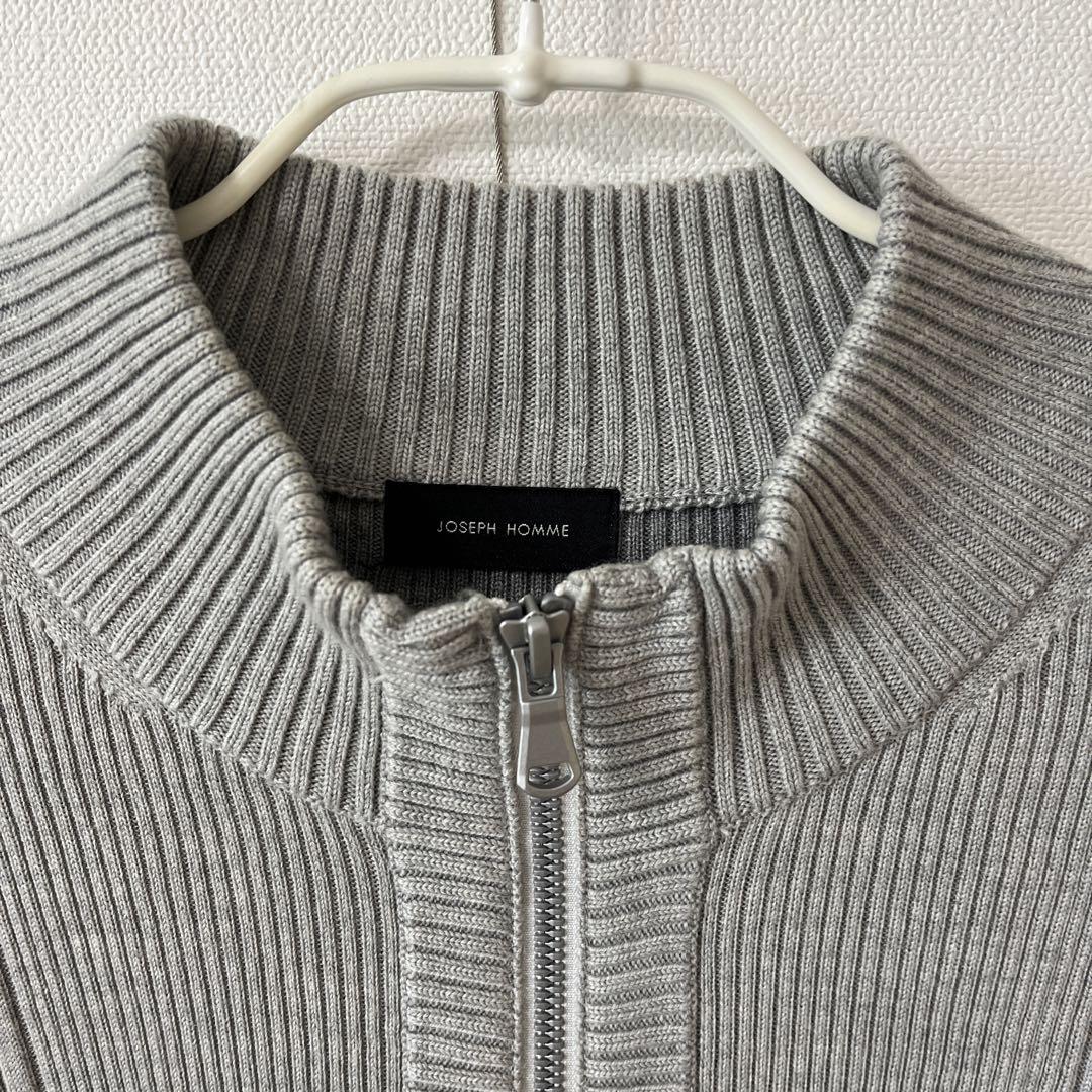 JOSEPH HOMME グレー ジップアップカーディガン 50サイズ