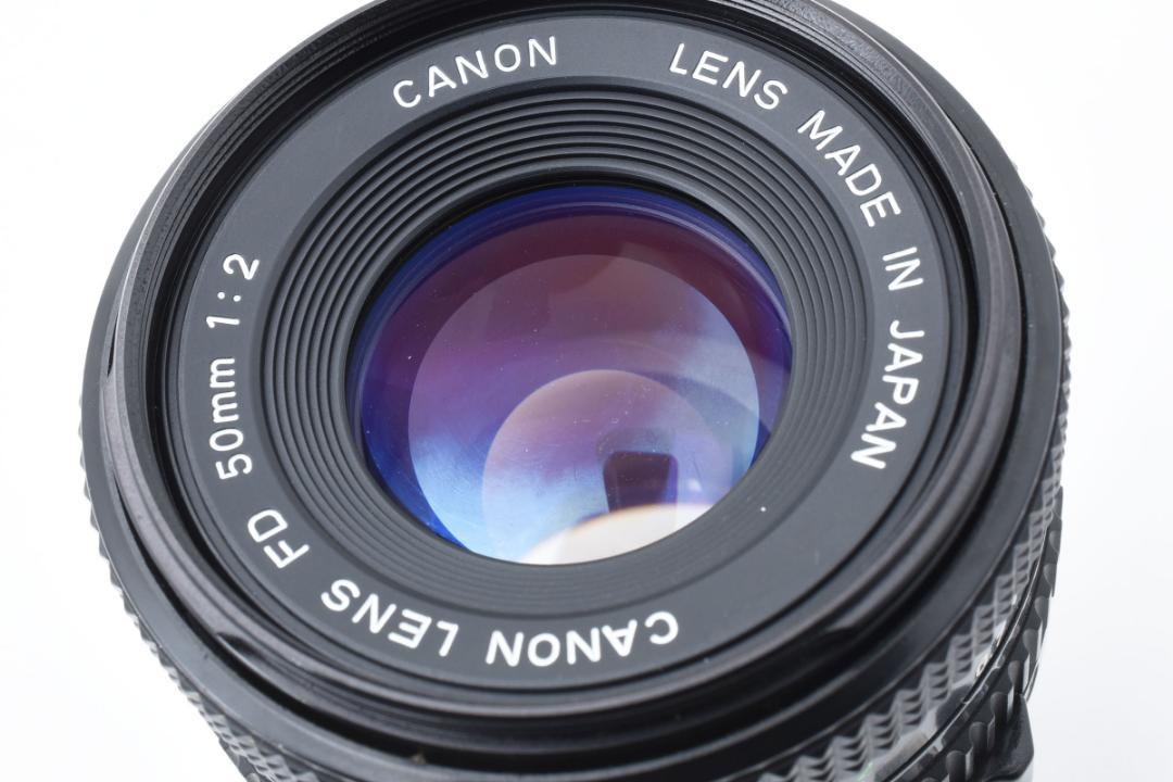 【美品】Canon New FD 50mm f2 単焦点 レンズ #B9