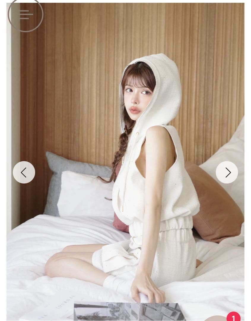 Randy ツイードカーゴアメスリセットアップ