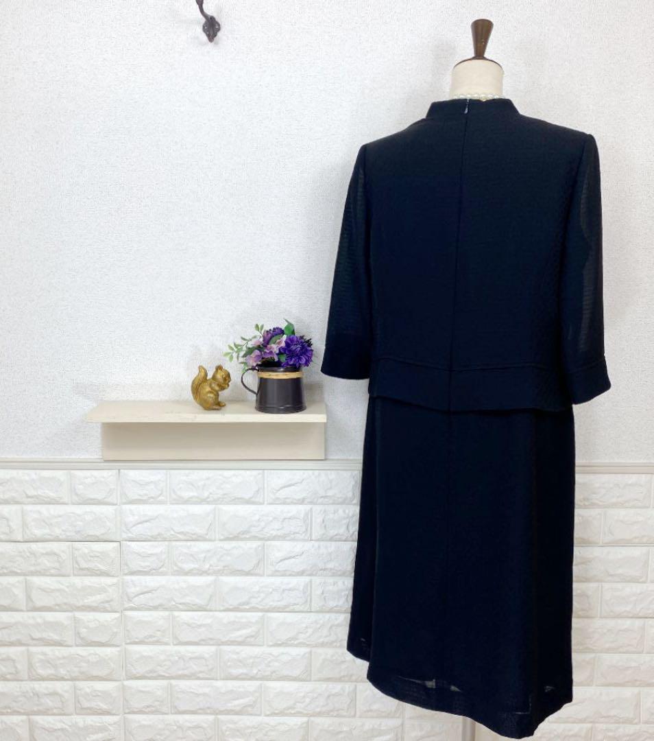 当季大流行 極美品 東京ソワール 高級礼服 大きいサイズ15号 Soir Perle 上質 ひざ丈ワンピース Glamourcareclinics Com