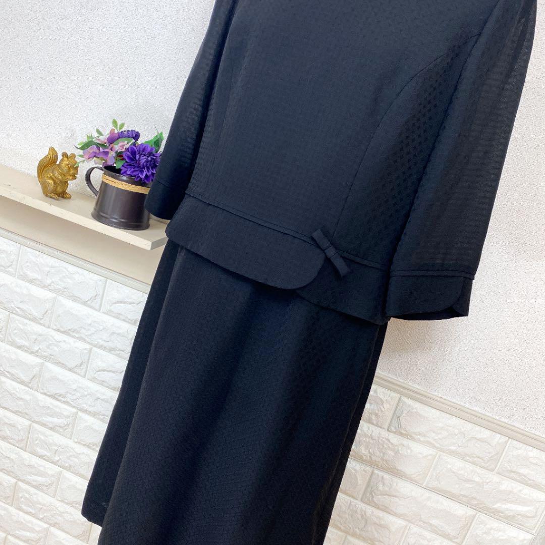 当季大流行 極美品 東京ソワール 高級礼服 大きいサイズ15号 Soir Perle 上質 ひざ丈ワンピース Glamourcareclinics Com