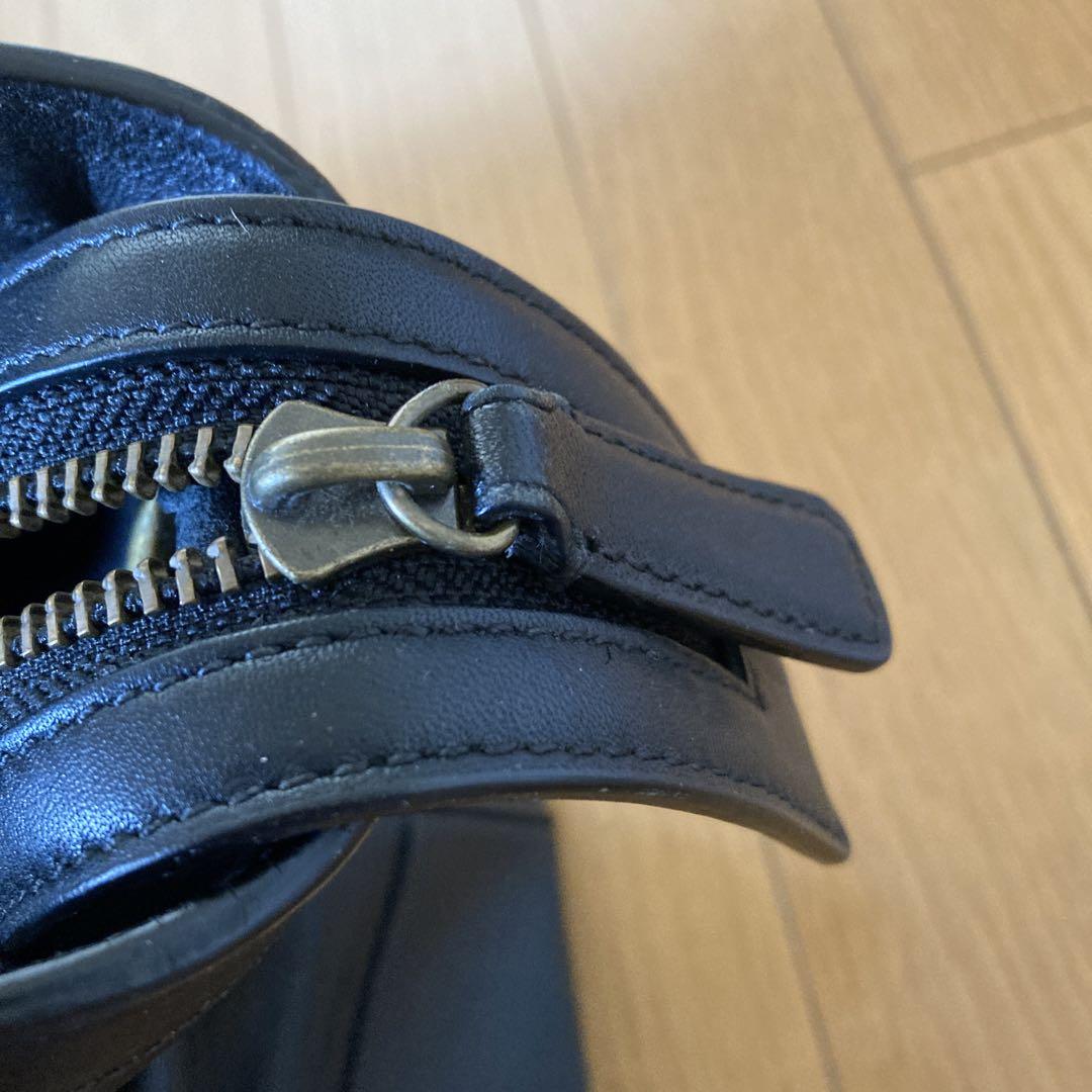 COACH 黒レザー トートバッグ