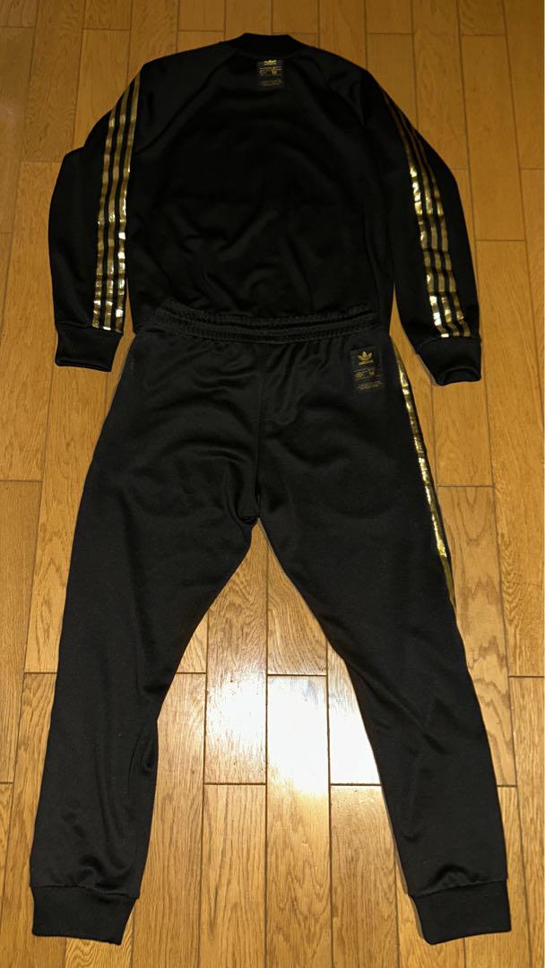 adidas ジャージセットアップ 黒金 50thモデル Lサイズ