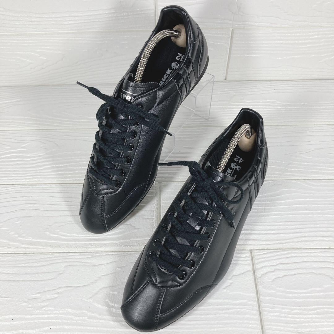 【未使用級】 パトリック ダチア スニーカー 26.5㎝ 黒 ビジネス 定番