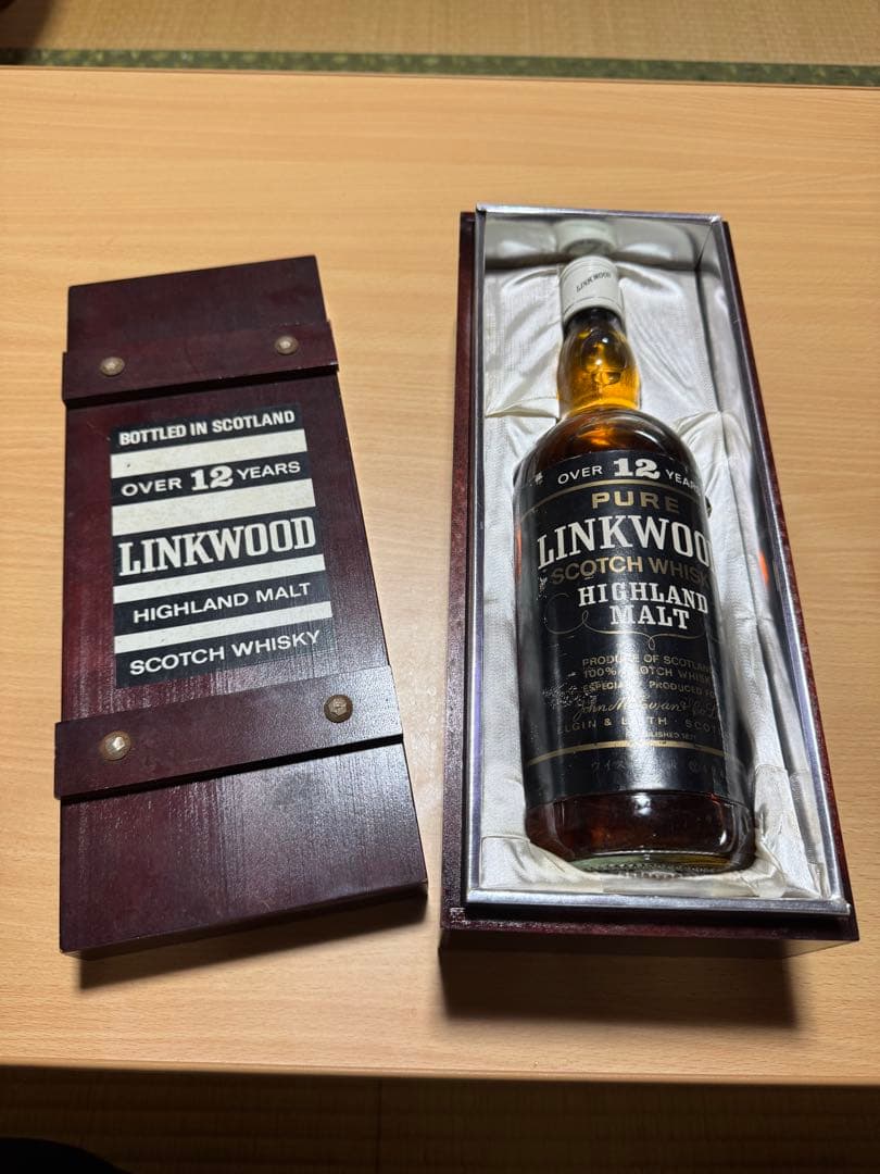 LINKWOOD 12年 特級　ハイランドウイスキー 黒ラベル　木箱入り