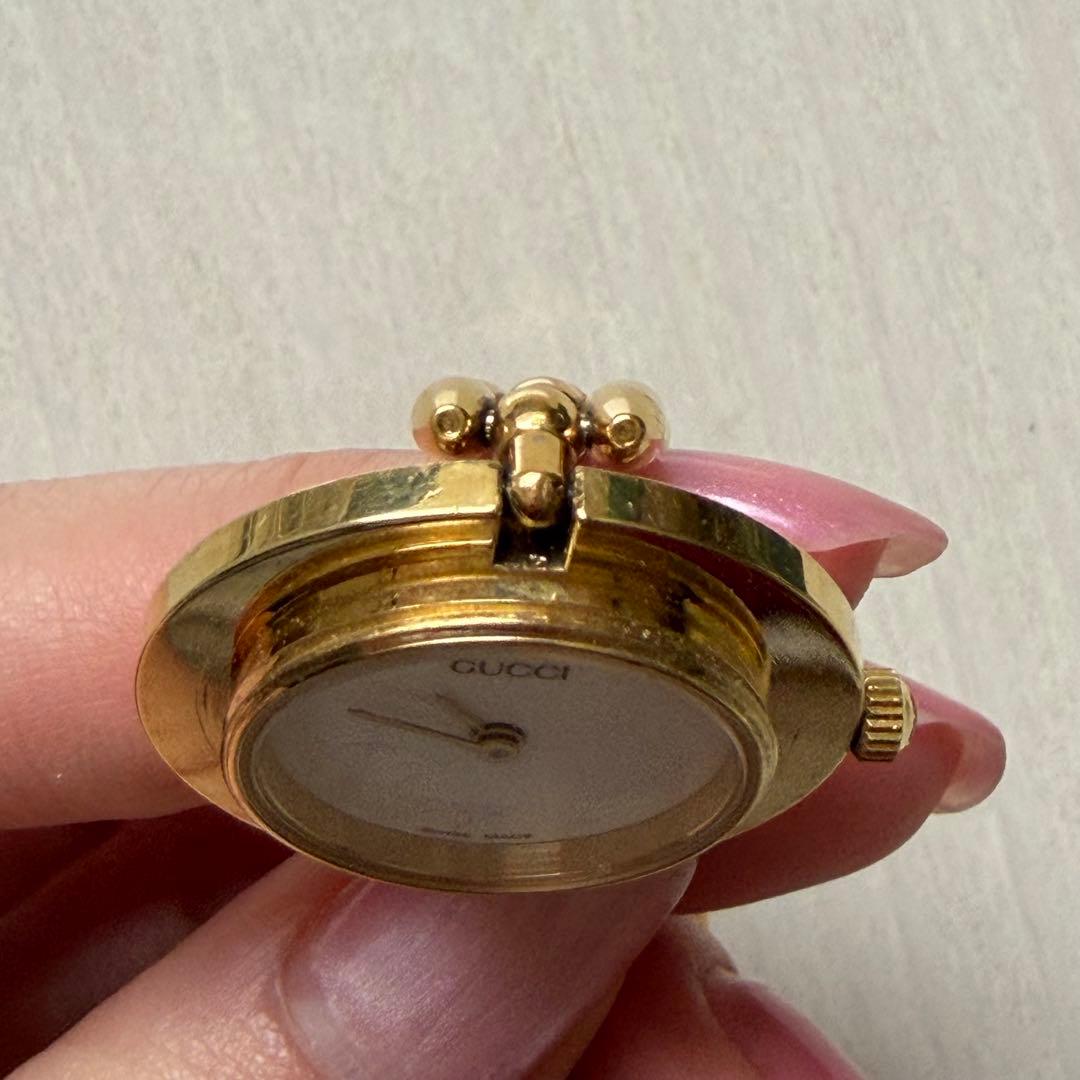 稼働品】電池交換済！箱付き！GUCCI□チェンジベゼル レディース