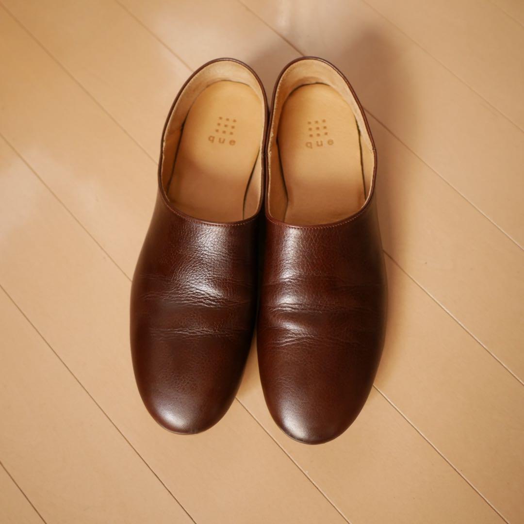 que shoes ブラウン サイズL