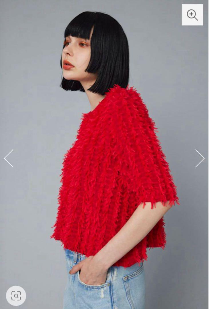 トップス HeRIN.CYE Cut fringe knit tops