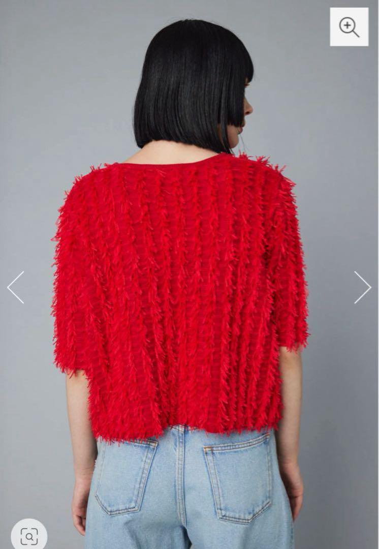 トップス HeRIN.CYE Cut fringe knit tops