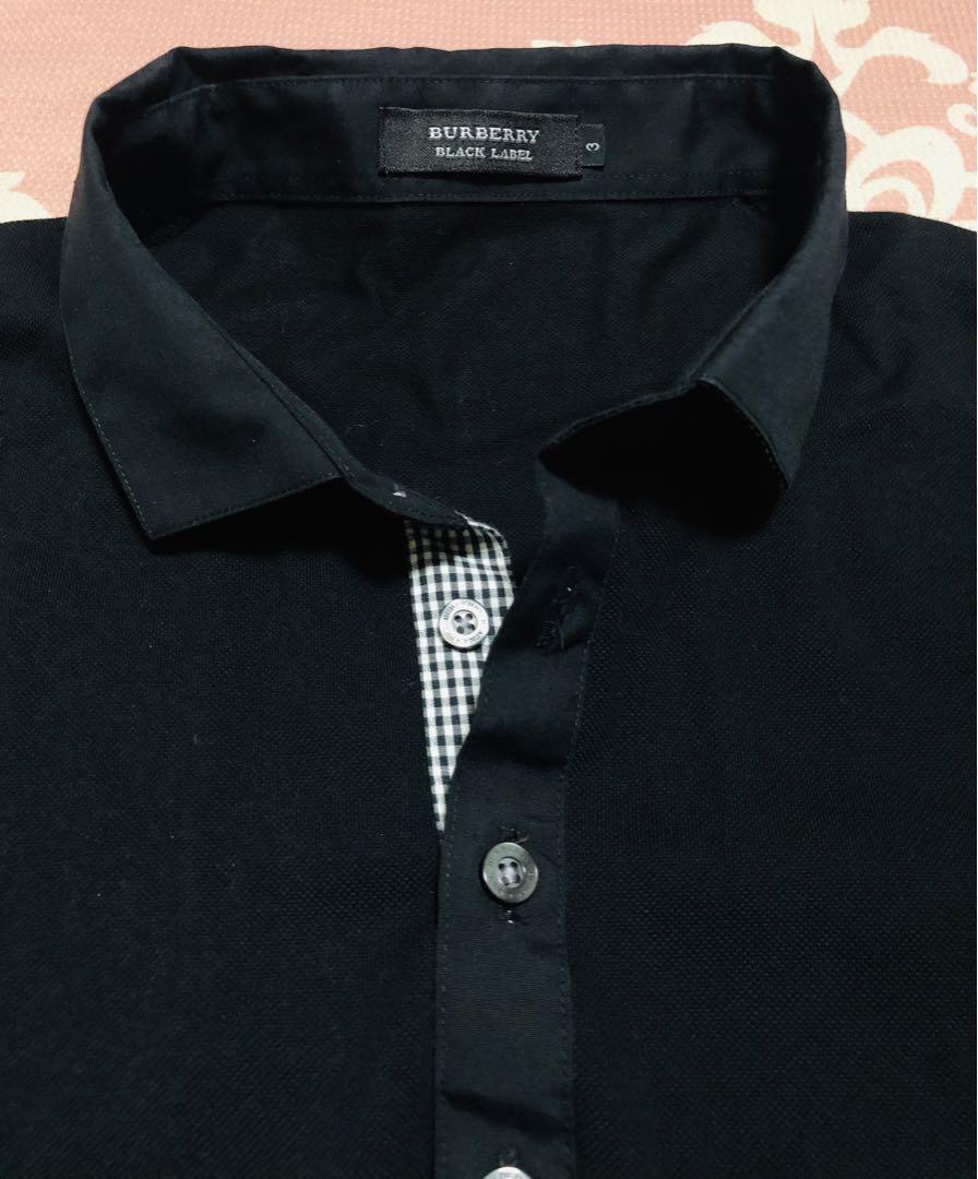 美品　バーバリーブラックレーベル　ポロシャツ　黒　サイズ3 Burberry