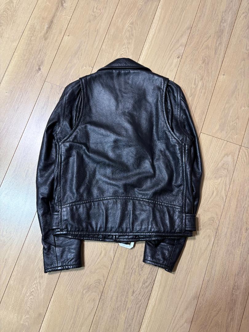 人気ブランド新作豊富 APE ダブルライダース Sサイズ 黒 レザーΩ ジャケット・アウター