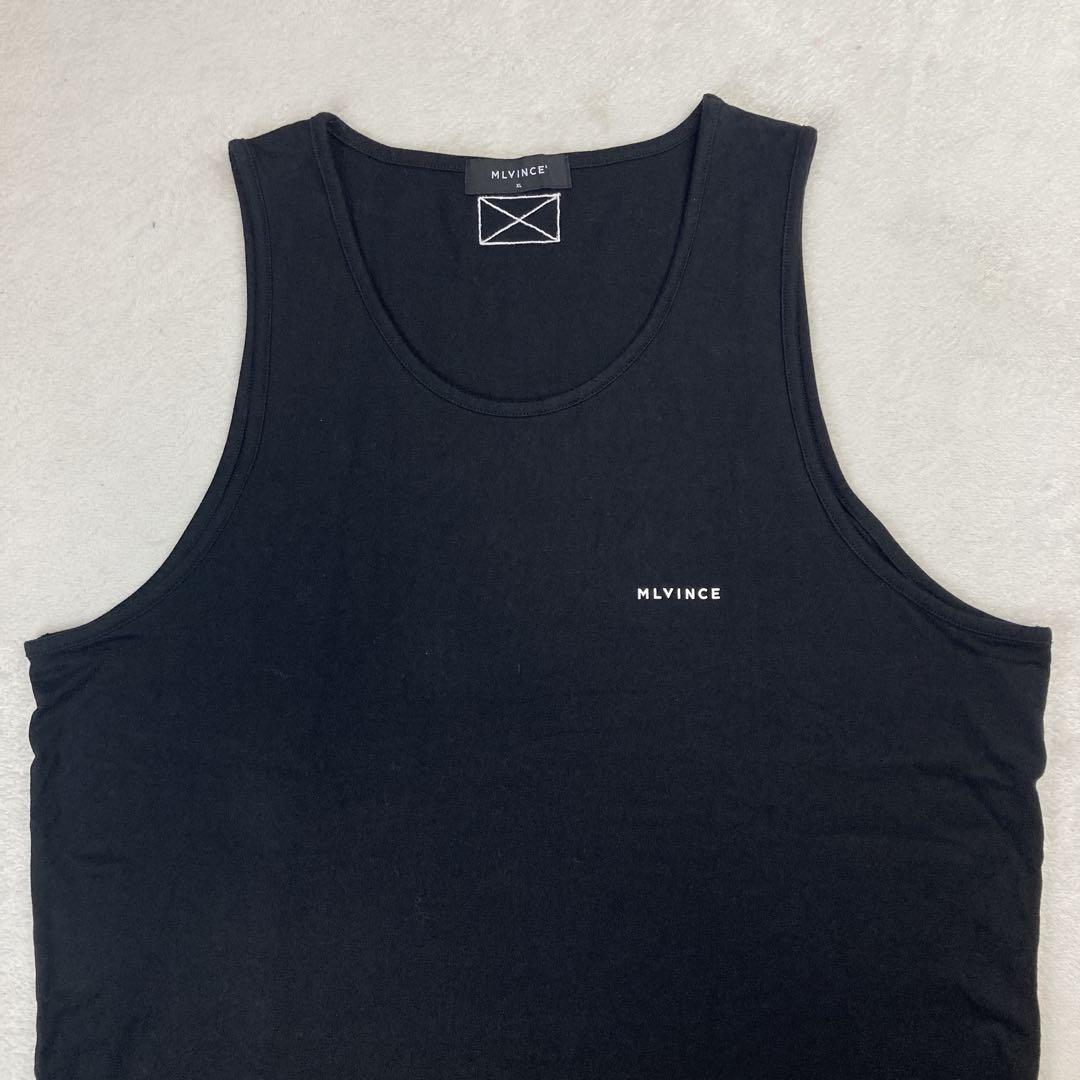 美品　MLVINCE CLASSIC LOGO TANK BLACK XL