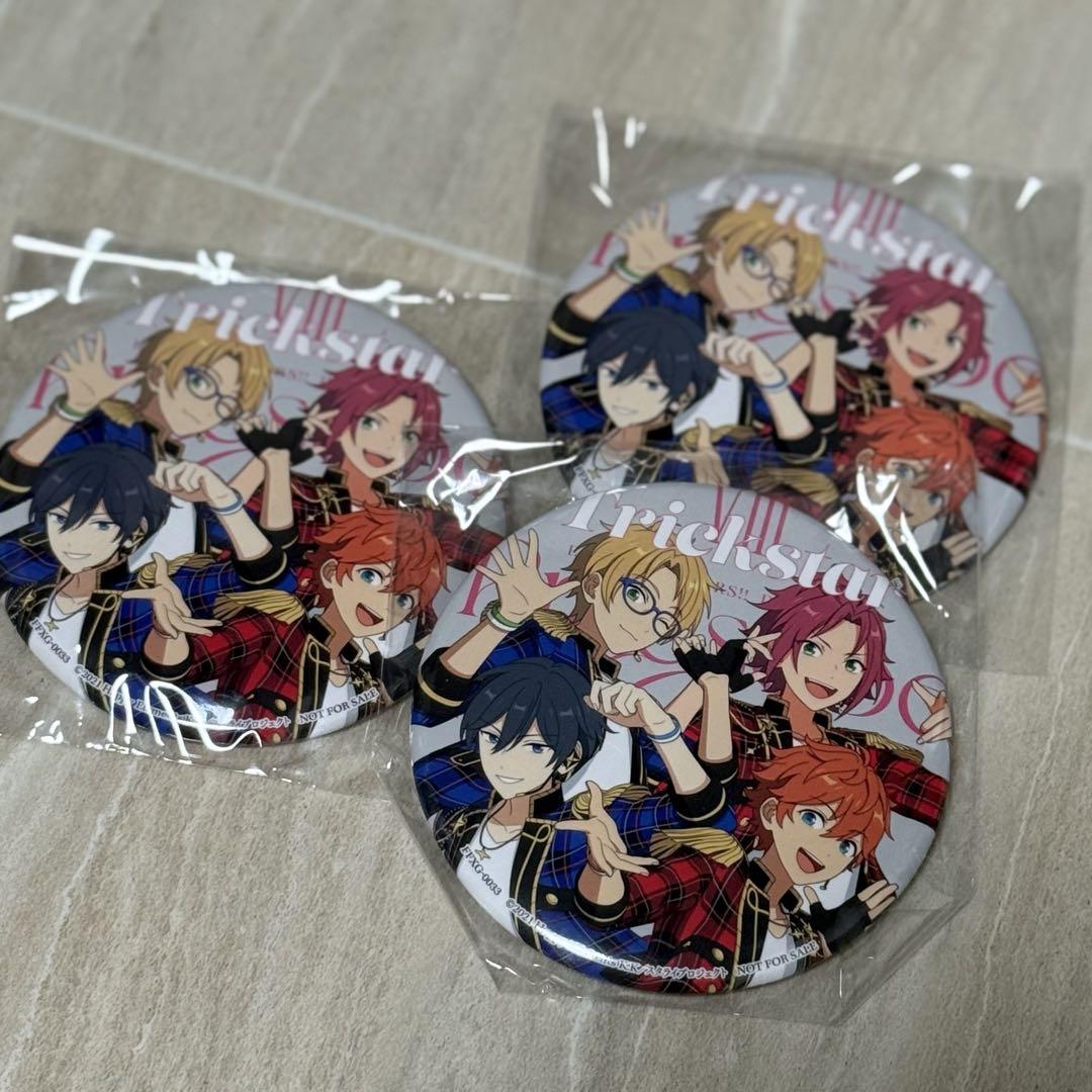 Trickstar 特典　ポスター　缶バッジ あんさんぶるスターズ あんスタ スタライ8th 特典缶バッジ