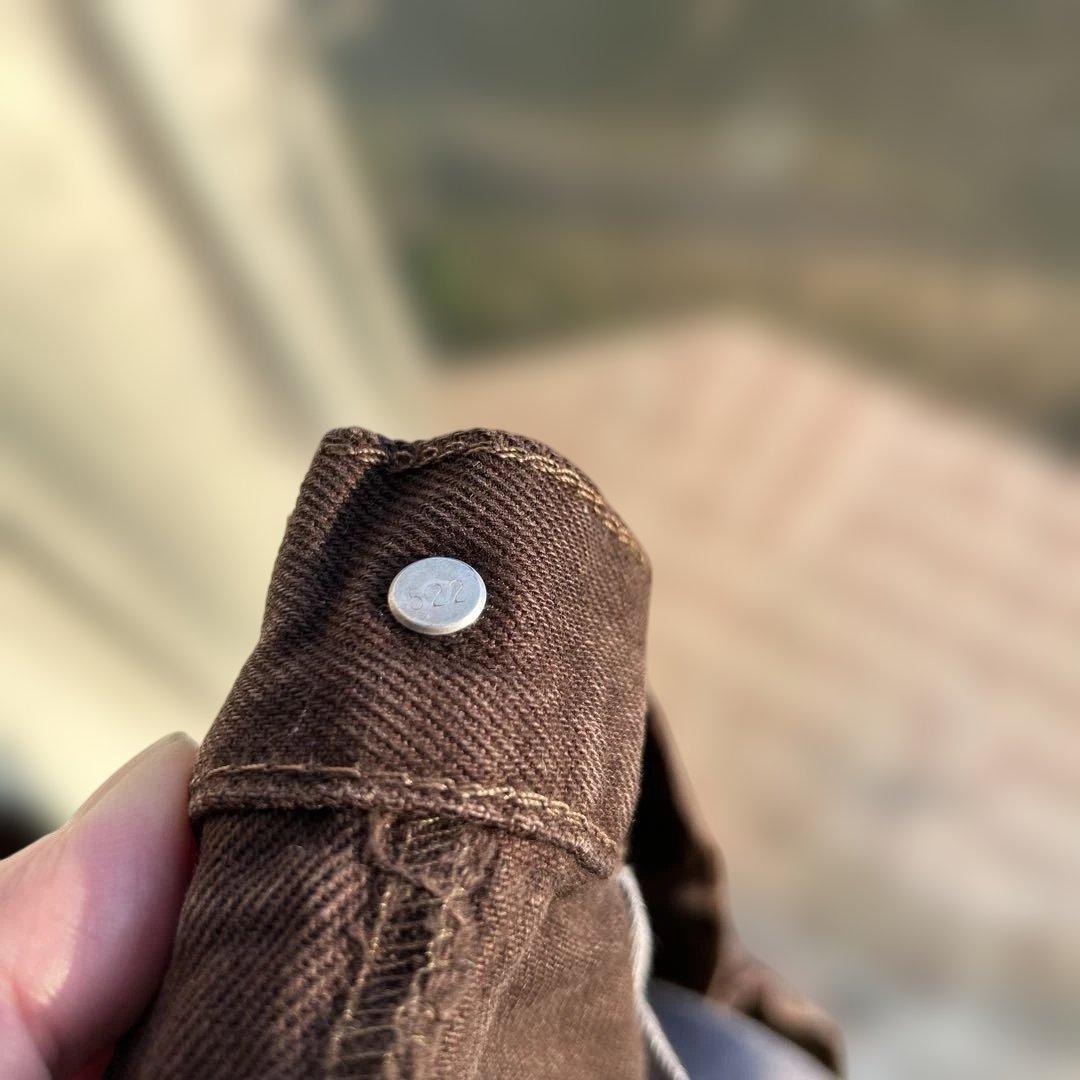 USA製 Levi'sリーバイス501 後染め デニム ブラウン USA製 Levi'sリーバイス501 後染め デニム ブラウン