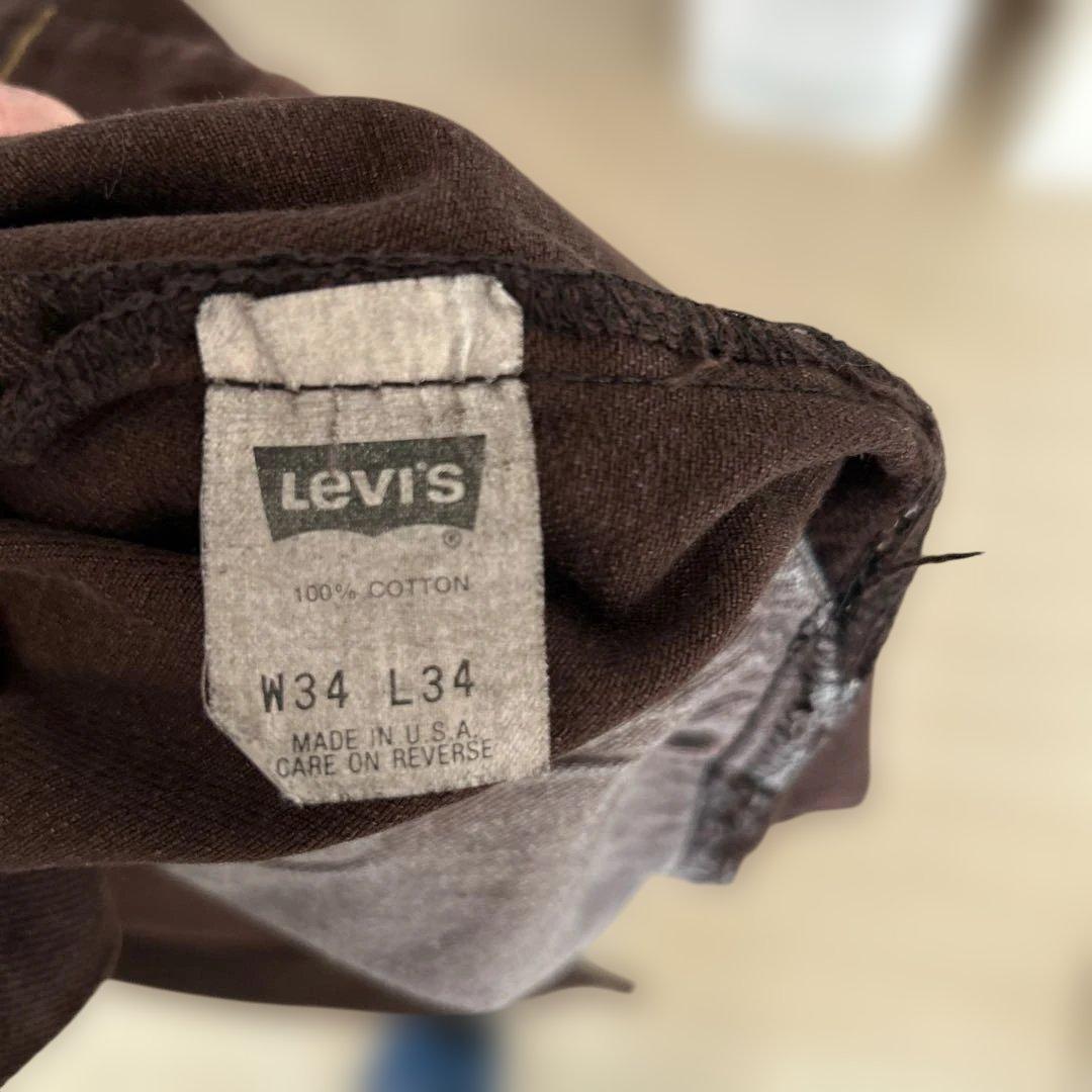 USA製 Levi'sリーバイス501 後染め デニム ブラウン USA製 Levi'sリーバイス501 後染め デニム ブラウン