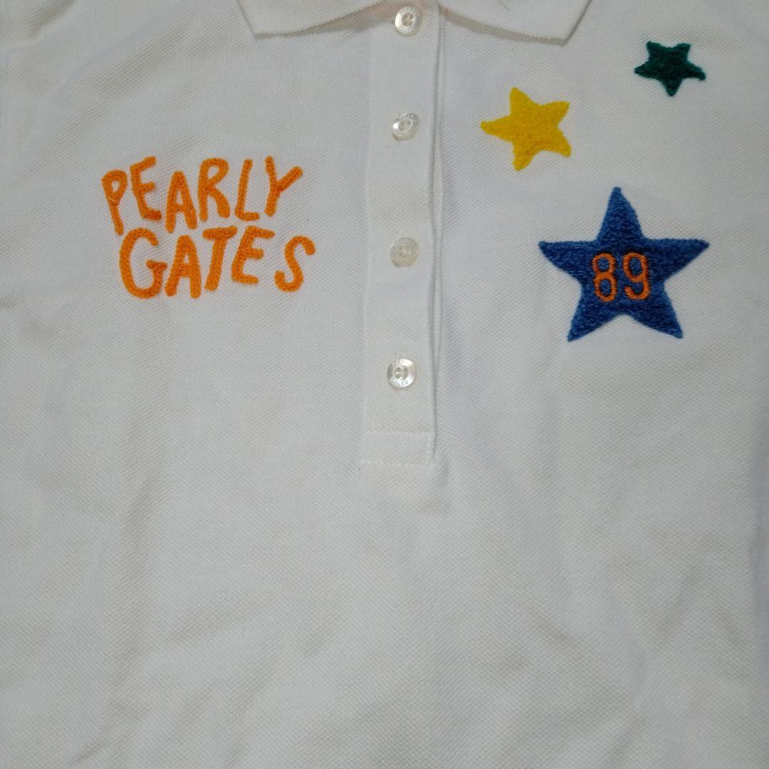 PEARLY GATES ポロシャツ ホワイト サイズ0 - メルカリ