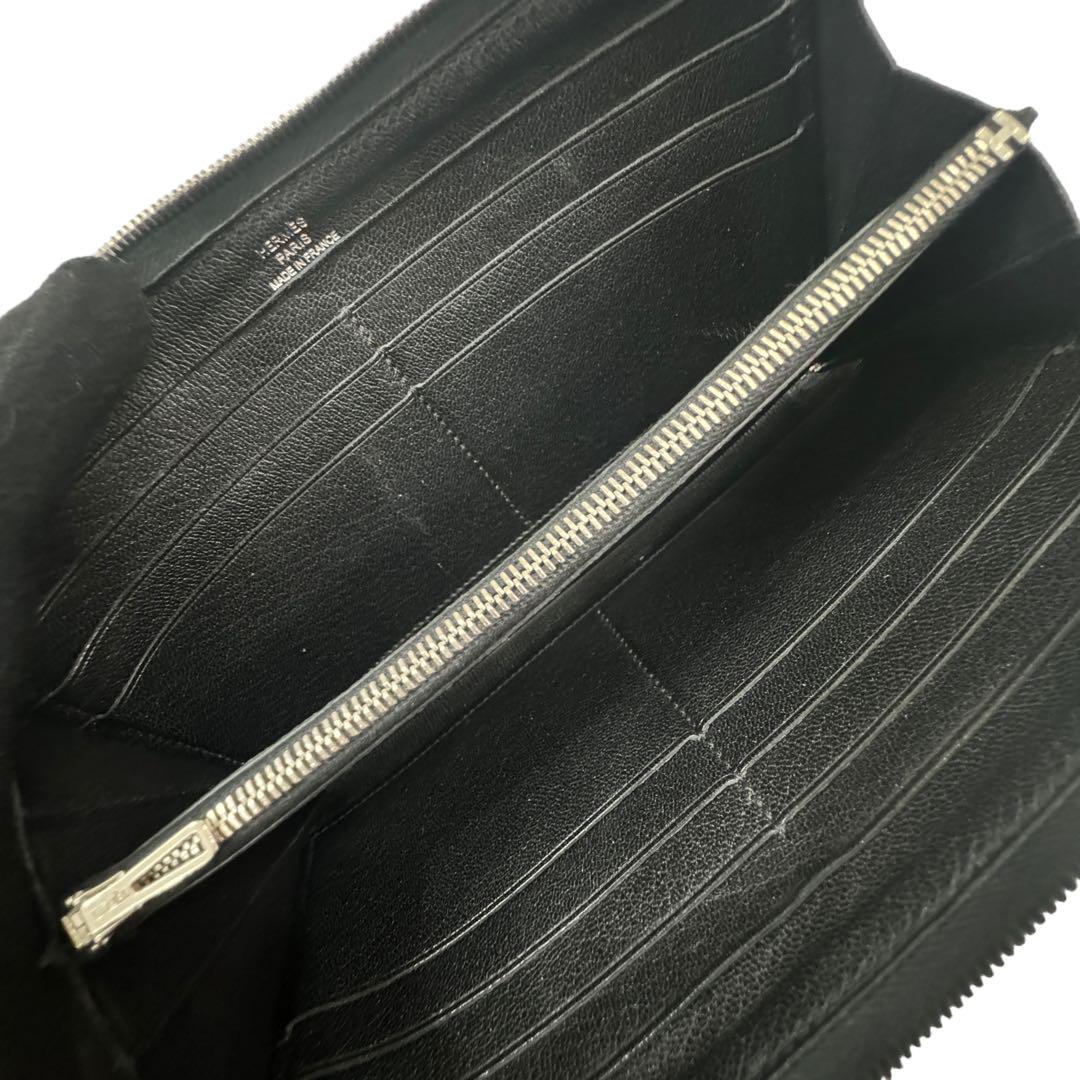美品】エルメス アザップロング アリゲーター・マット ブラック X刻 by 美品】エルメス アザップロング アリゲーター・マット ブラック X刻 by