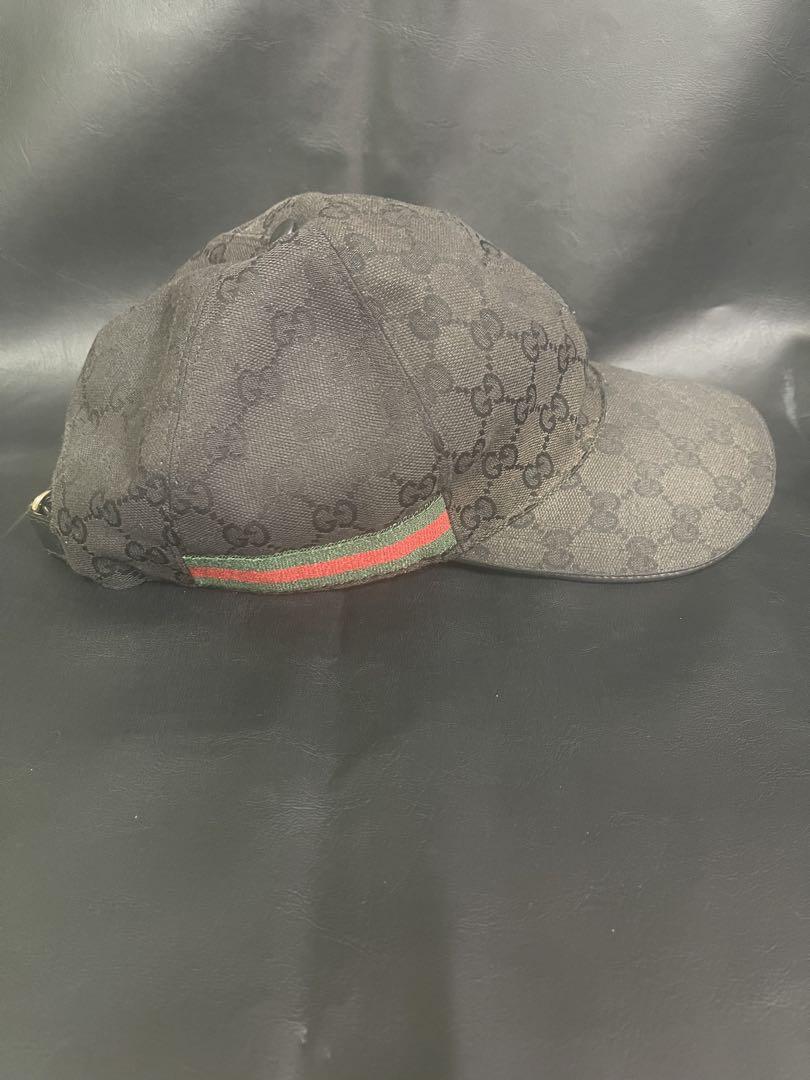 希少サイズXL GUCCI (グッチ) GGキャンバス総柄キャップ 帽子