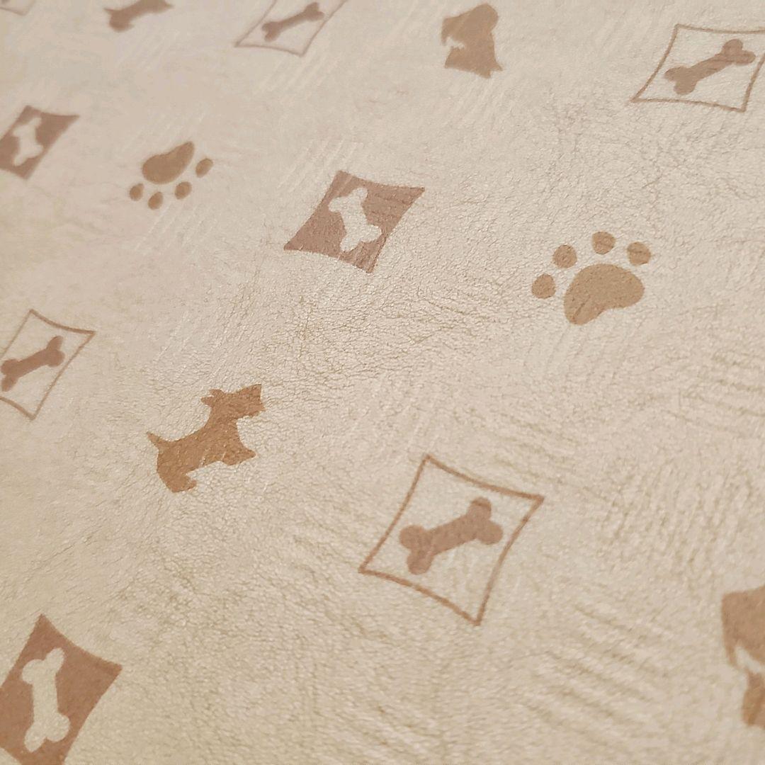 大きいサイズ【未使用】ラグリエ ペットマット テリア柄 犬 猫  180×180