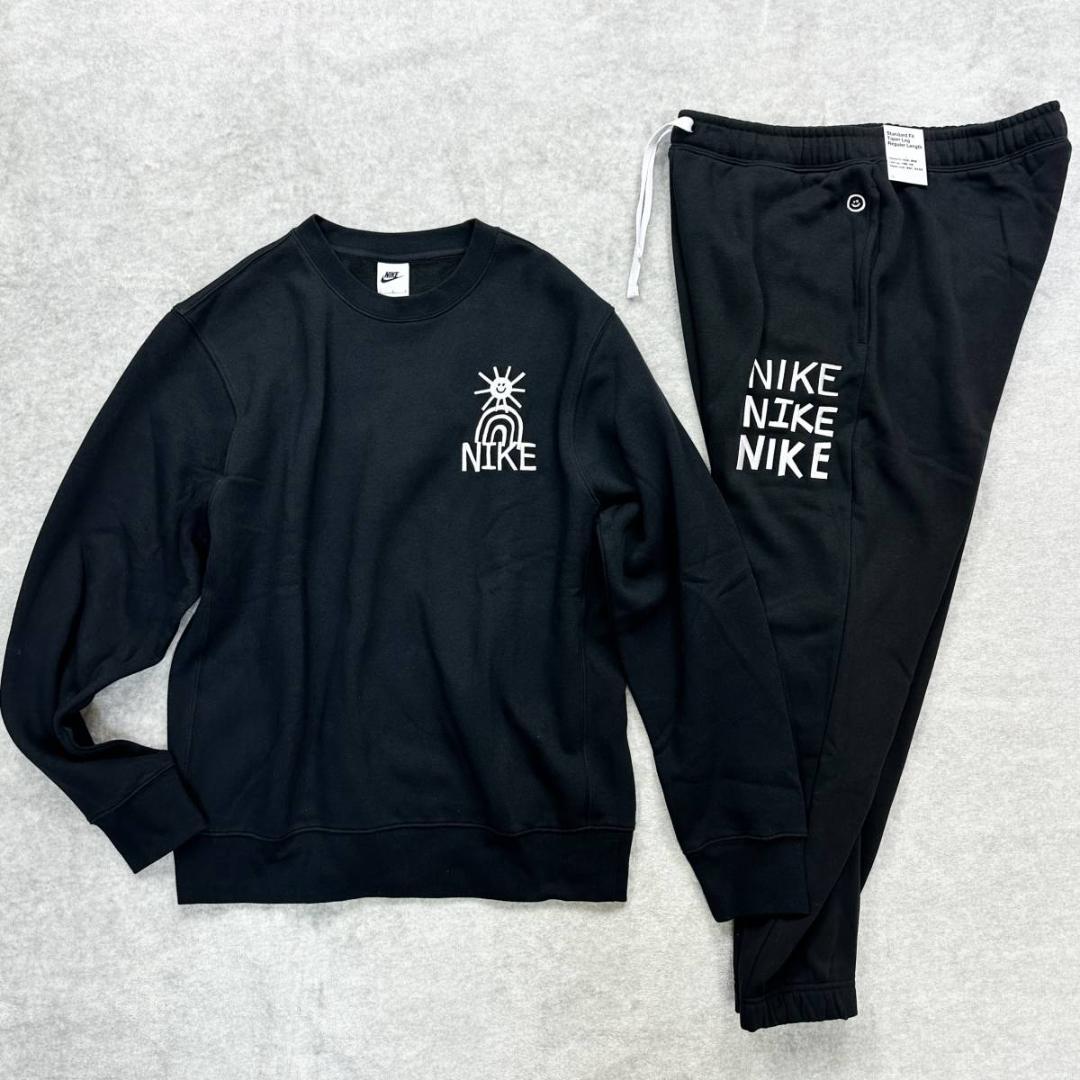 新品 NIKE Lサイズ スウェット セットアップ 裏起毛 人気ロゴ