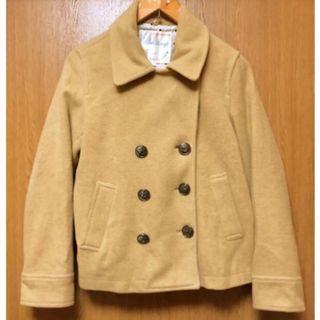 23区 ベージュ ダブルブレスト ピーコート 38