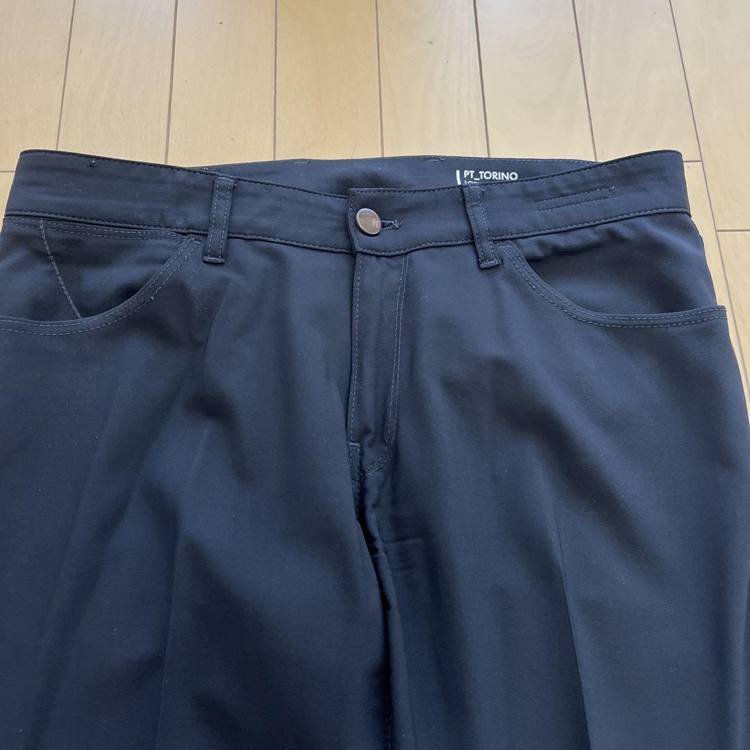 PT TORINO DENIM SWINGブラックウール95% サイズ34