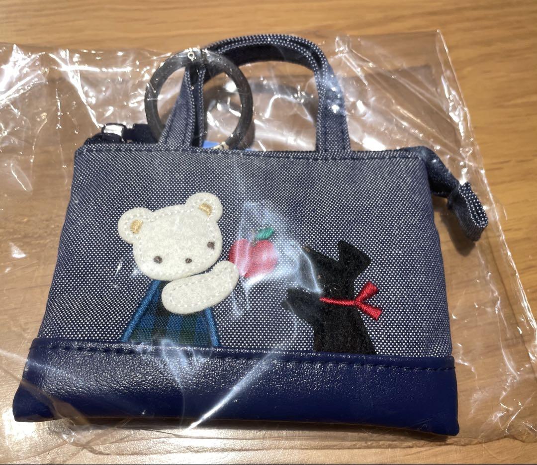 【新品】ファミリア　ミニデニムバッグ　チャーム