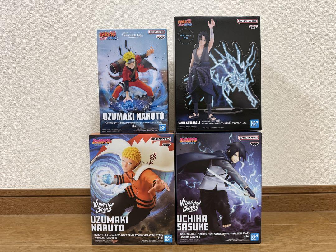ナルト うずまきナルト うちはサスケ フィギュア まとめ売り NARUTO疾風伝 うずまきナルト うちはサスケ フィギュアセット