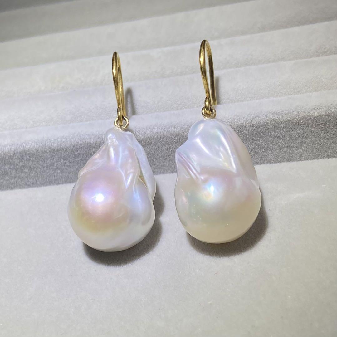 【新品未使用】LARICA バロックパール フックピアス 真珠 ラリカ