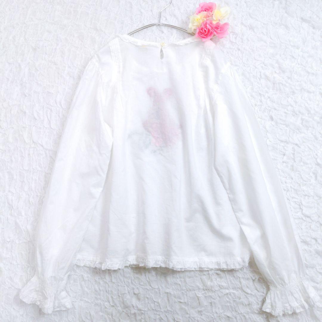 ピンクハウス　ジュビリーラビット刺繍ブラウス　長袖　現行