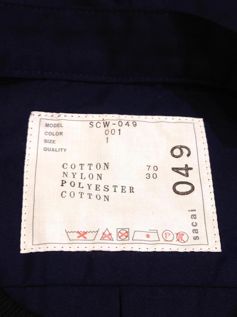 sacai サカイ 切替 スウェット トップス