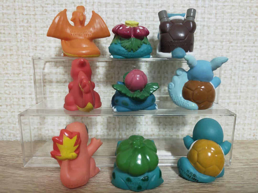 ポケモンキッズ 指人形 初期御三家 1998〜1999年製 進化セット 9