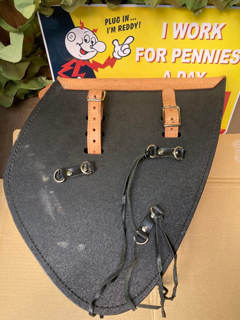 デグナー サドルバッグ リジットバッグ 本革 タン ハーレー デグナー サドルバッグ リジットバッグ 本革 タン ハーレー