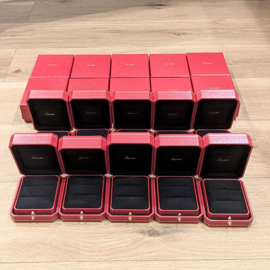 カルティエ 箱のみ リングケース 空箱 ペア カルティエ ペアリング用 ジュエリー ボックス リングケース