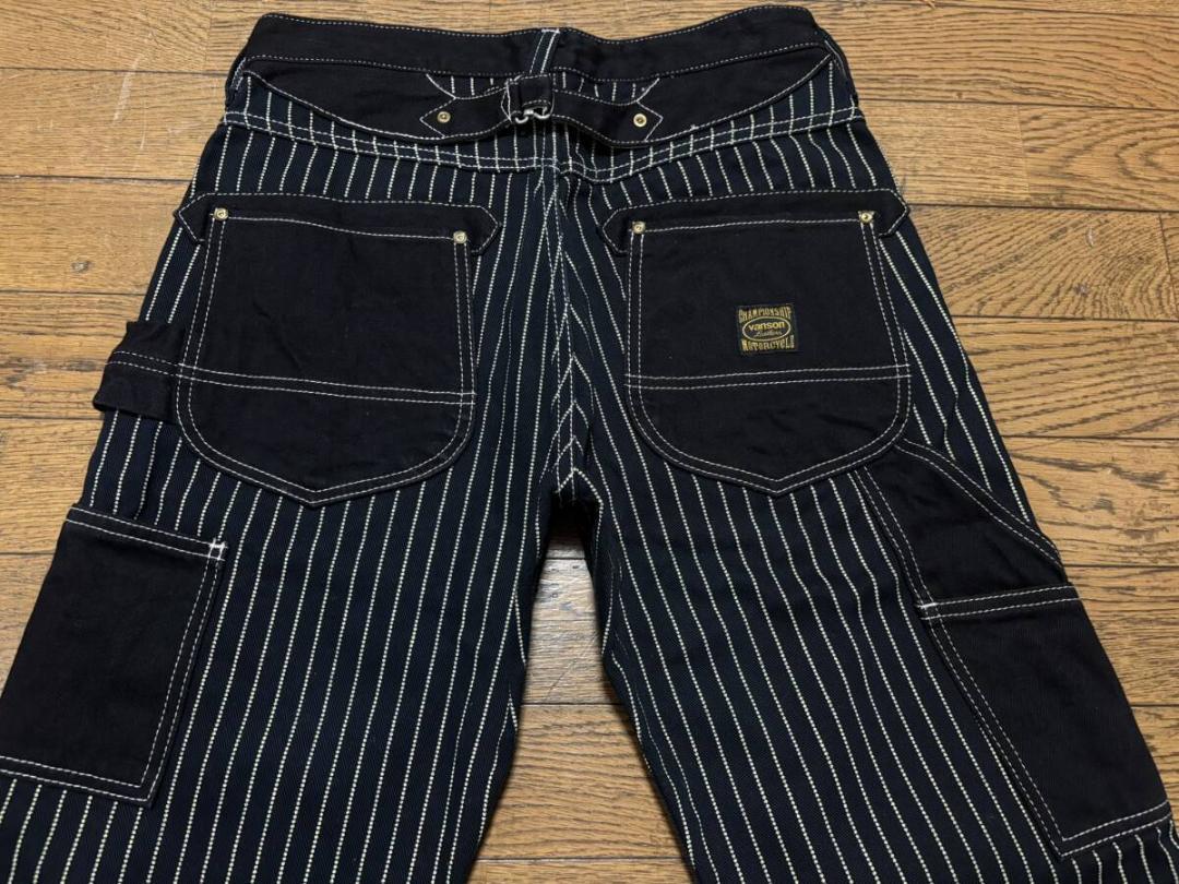 バンソン VANSON ウォバッシュ シンチバック ペインター デニム パンツ バンソン VANSON シンチバック 切替 ウォバッシュペインター