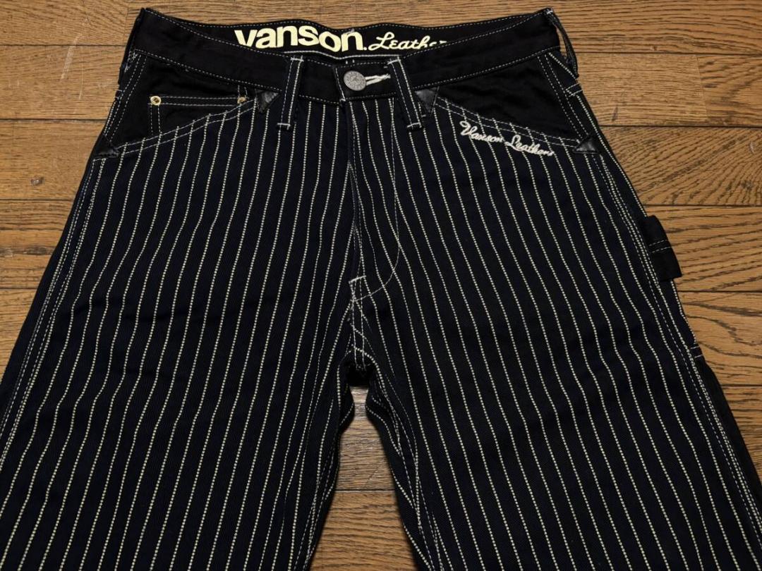 バンソン VANSON ウォバッシュ シンチバック ペインター デニム パンツ バンソン VANSON シンチバック 切替 ウォバッシュペインター