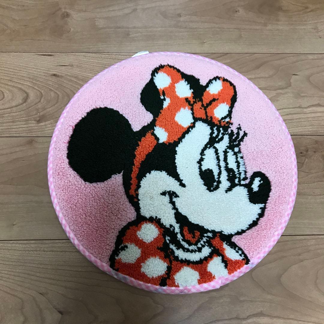 超激レア！Disney・ミッキー・ミニー・ドナルド・プーさん 円形チェアマット