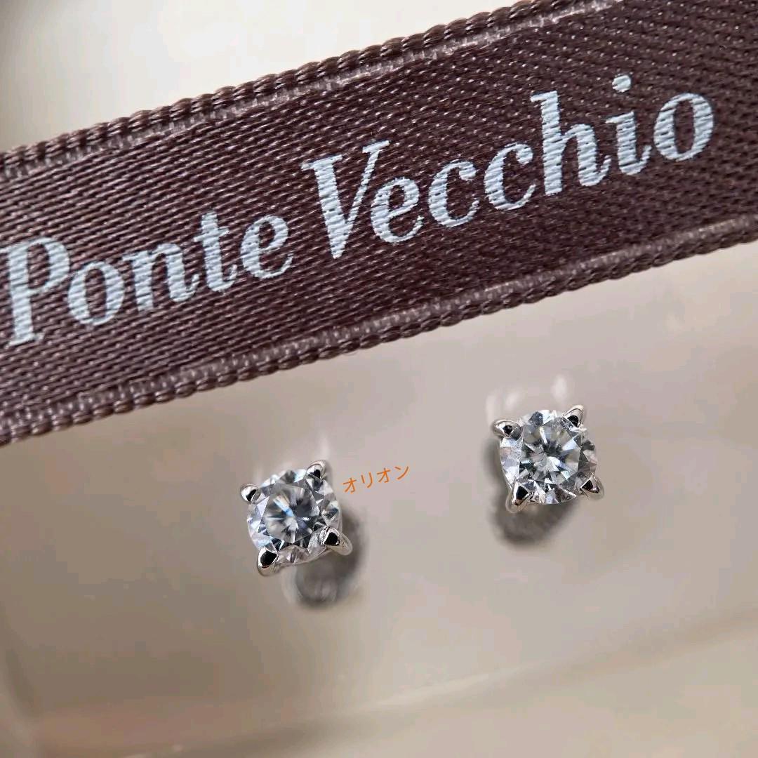 Ponte Vecchio】 ポンテヴェキオ K18WG ダイヤモンド ピアス - www 強化 ポンテヴェキオ ピアス ハート ダイヤモンド 18金 保証書付き 18k ピアス(両耳用)