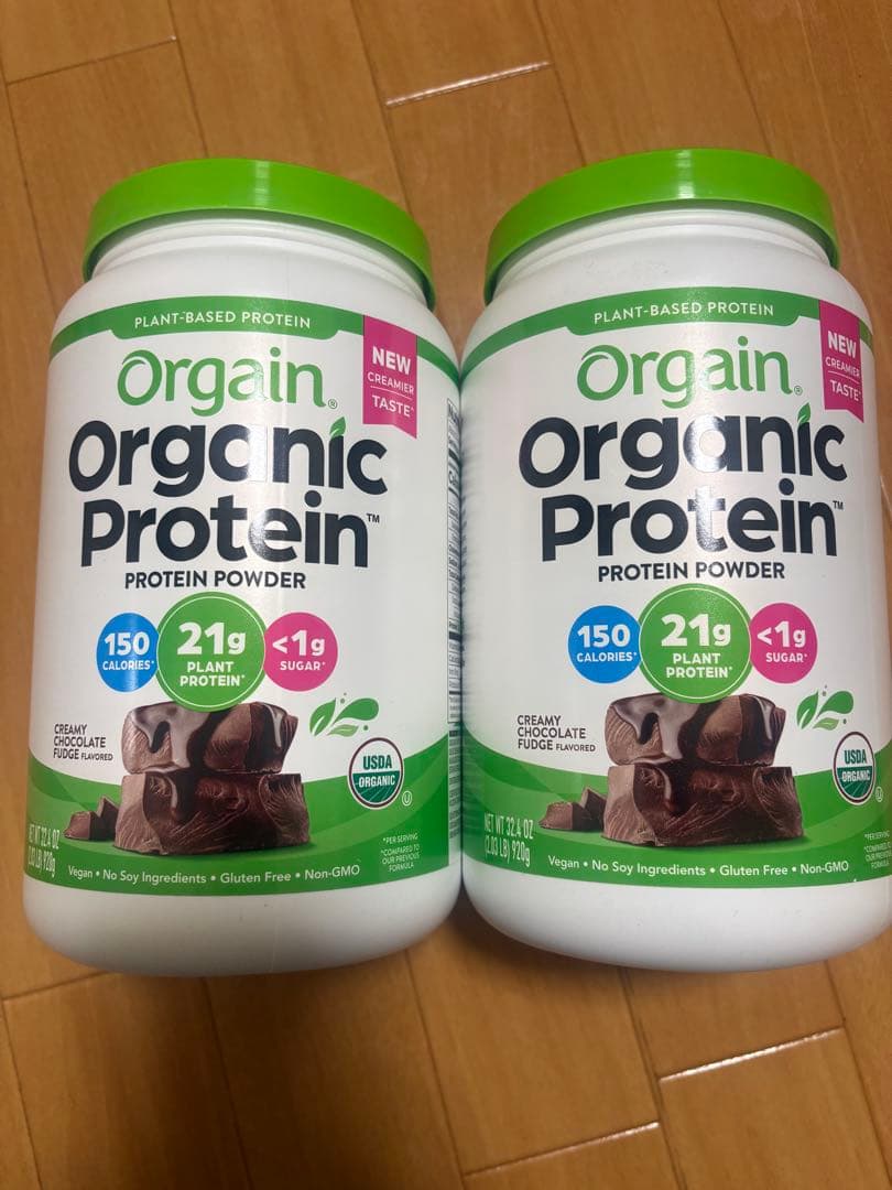 オーガニックプロテイン チョコレートファッジ風味920g×2個セットOPTIMUM NUTRITION