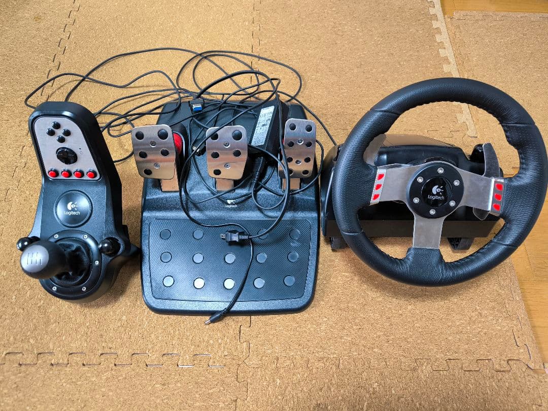 Logicool Logitech G27 ハンコン 金属製エンコーダ交換済み