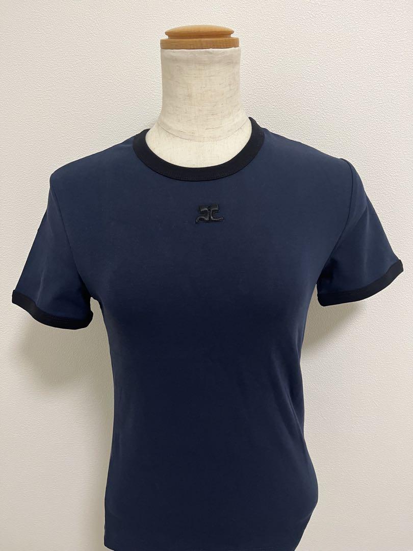 SIGNATURE CONTRAST T-SHIRT - courrèges (クレージュ)