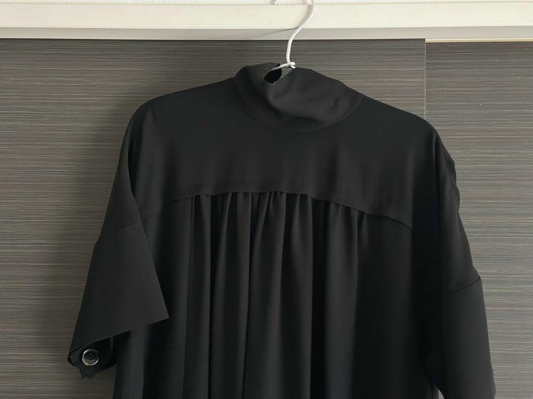 ENFOLD ライトジョーゼット スカーフ NECK DRESS ワンピース36 画像6